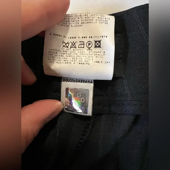 🖤 Dolce & Gabbana D&G Men's Dress Pants Italy Size 56 IT / 40 US